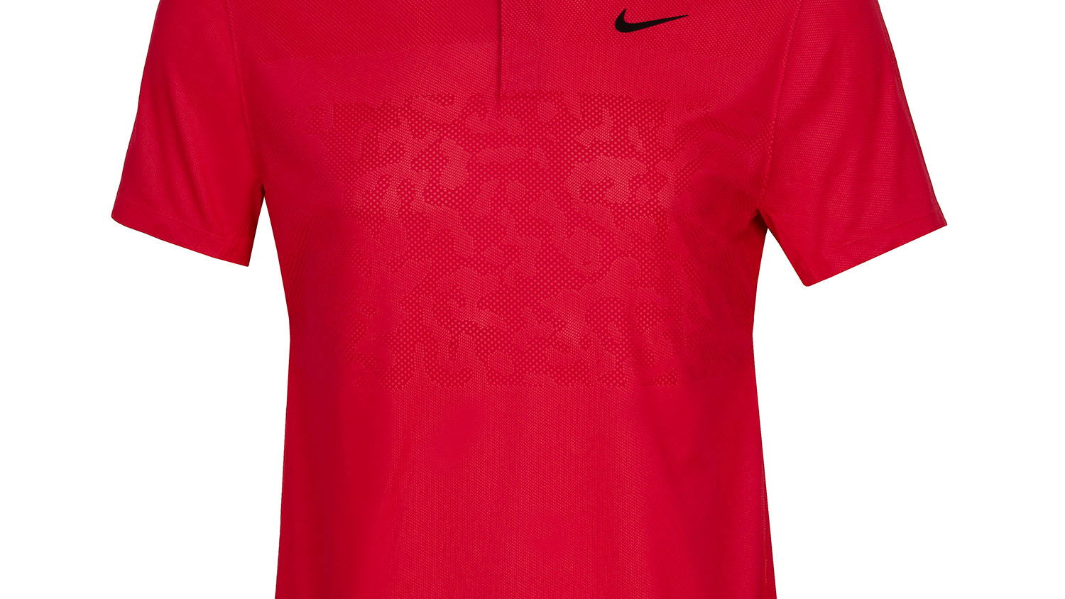 NIKE TIGER WOODS DRI FIT ADV POLO CAMO - GYM RED/UNIVERSITY RED/WHITE